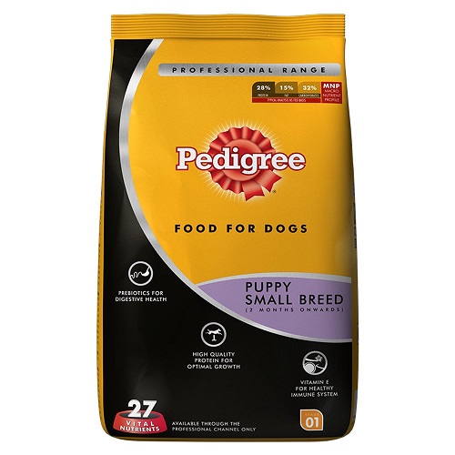 Pedigree Professional Puppy Small Breed Dog Food 3 KG Pack at Best Price